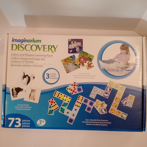 Imaginarium Discovery 73 Piece Colors & Shapes Learning Pack 3 Activities NIB - Picture 1 of 11